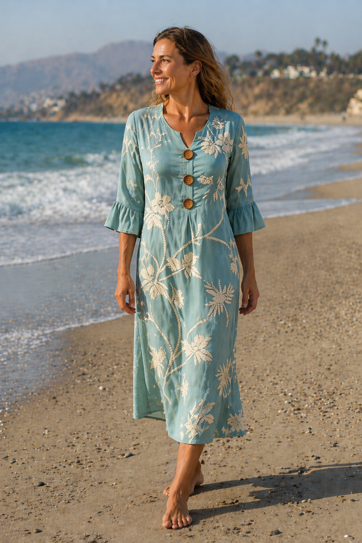 Vestido informal de mujer con estampado floral